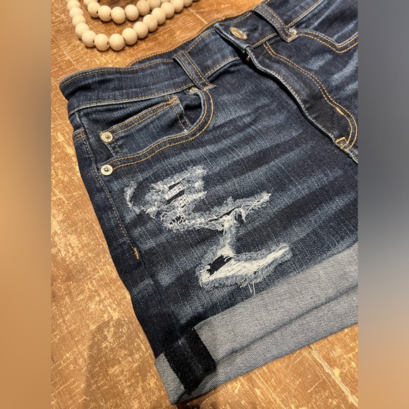 American Eagle Distresses Jean Shorts - Picture 3 of 9
